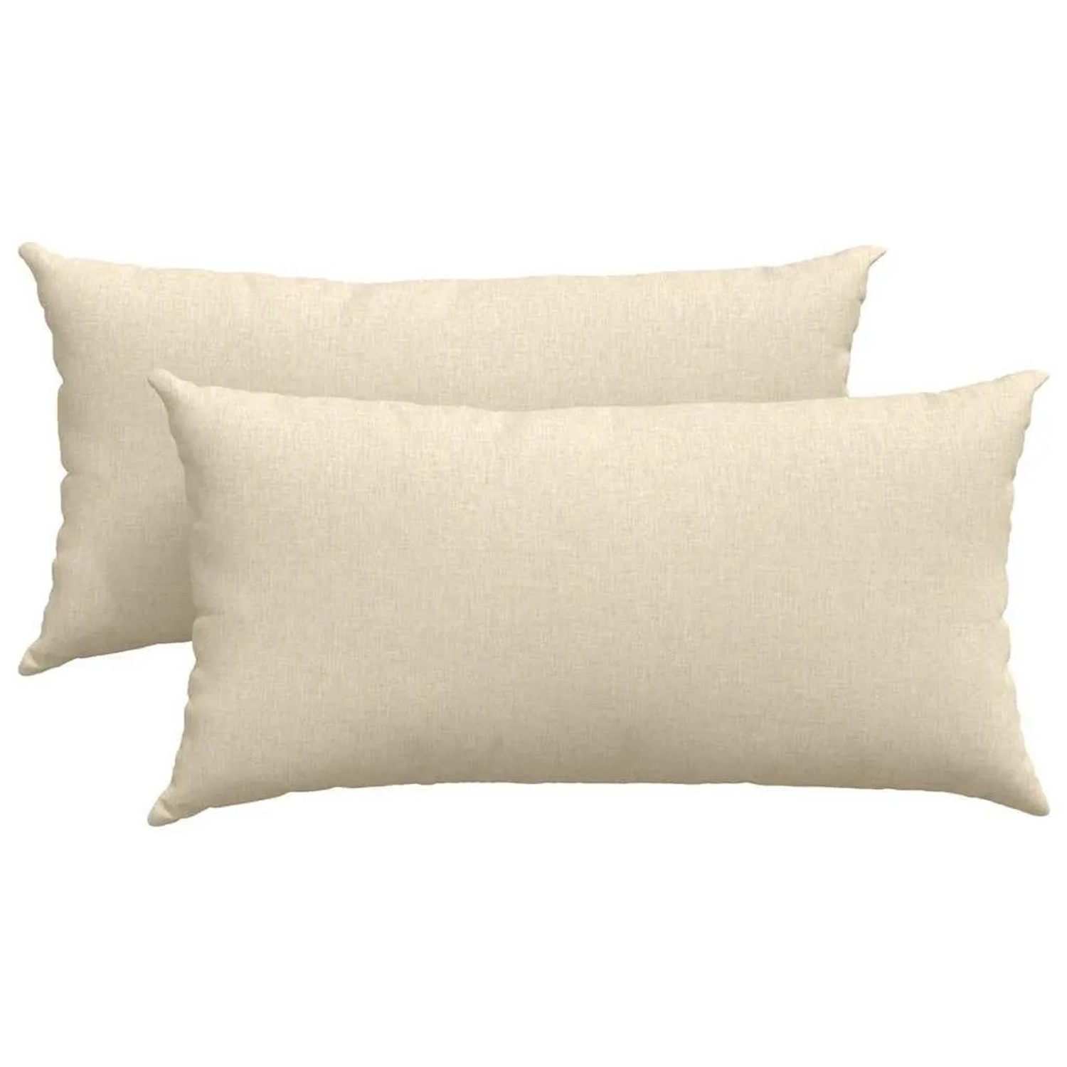 vidaXL Sofakissen 2 Stück Creme 80 x 40 cm Stoff 42013703