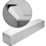 ORAC DECOR C220 LUXXUS Zierleisten Set, 15 weiße Stuckleisten (30m), Detailaufnahme der Eckleiste.