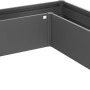 Biohort Pflanzbeet Belvedere Mini, Gr. L200, Dunkelgrau-Metallic, Metall-Hochbeet in L-Form.