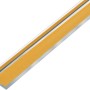 Alberts ungleichschenkliges Winkelprofil aus Aluminium, 10x20x1000 mm, verchromt.