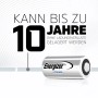 Energizer 123 Lithium Fotobatterie, 2 Stück, silberfarben. Bis zu 10 Jahre lagerfähig.