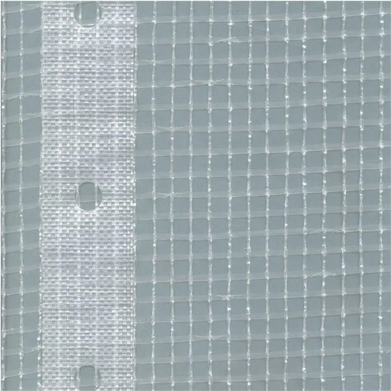 Klasebo Gerüstplane Gitterplane 1,10x20m 200g/M Weiss Transluzent Reißfest Wetterfest