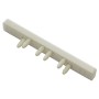 Gardinia Endstück, 2er-Pack, für 2-läufige Aluminium-Vorhangschiene, weiß.