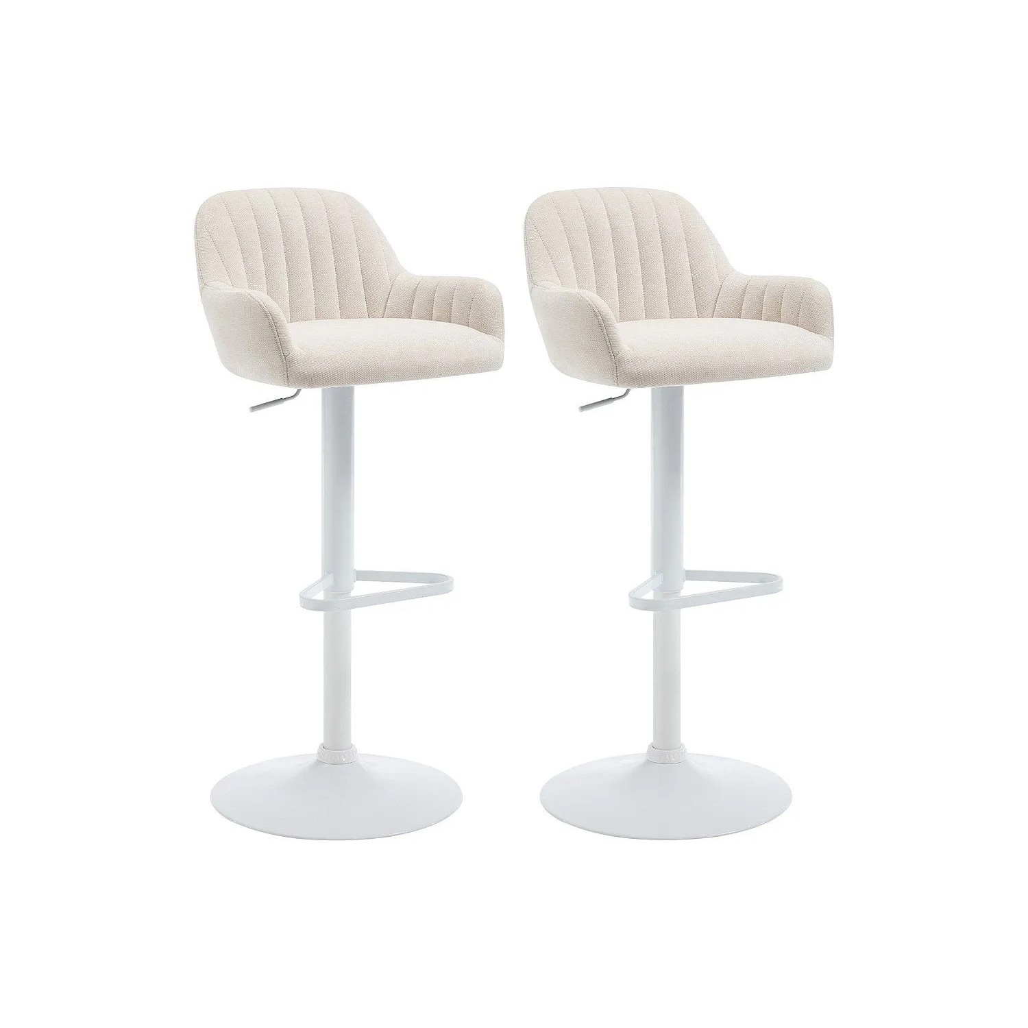 Vente-unique Barhocker Eleana Cremefarben 47 cm