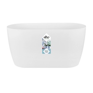 Elho Brussels Orchidee Duo 25 in Rosa, ovaler Orchideentopf für 2 Pflanzen.