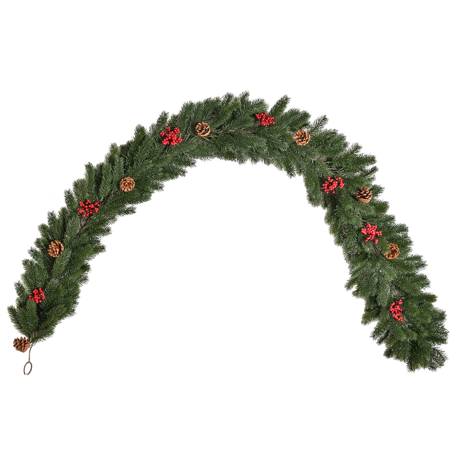 HOMCOM Weihnachtsgirlande Blumendekoration für Treppen günstig online kaufen