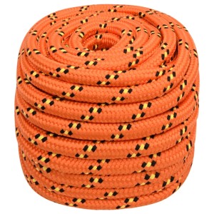 vidaXL Bootsseil Orange 20 mm 100 m Polypropylen 152687