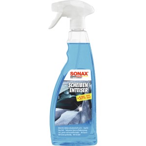Sonax Scheibenenteiser 750ml im Sprühbehälter für klare Sicht und schnelles Auftauen vereister Scheiben.