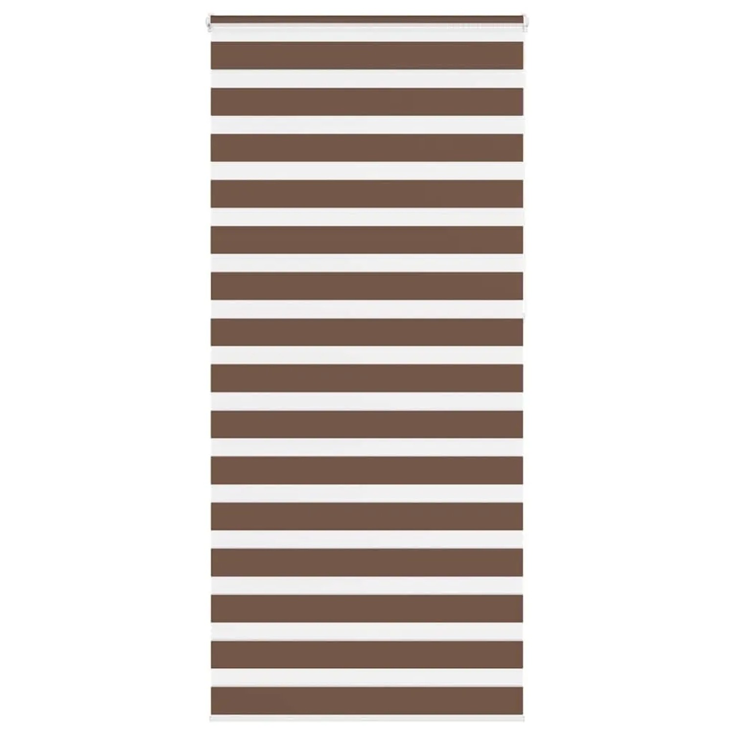 vidaXL Doppelrollo Braun 100x230 cm Stoffbreite 95,9 cm Polyester 4014391