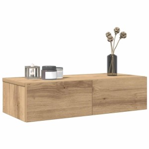 vidaXL Wandregal mit Schubladen Artisan-Eiche 60x26,5x15 cm 859976