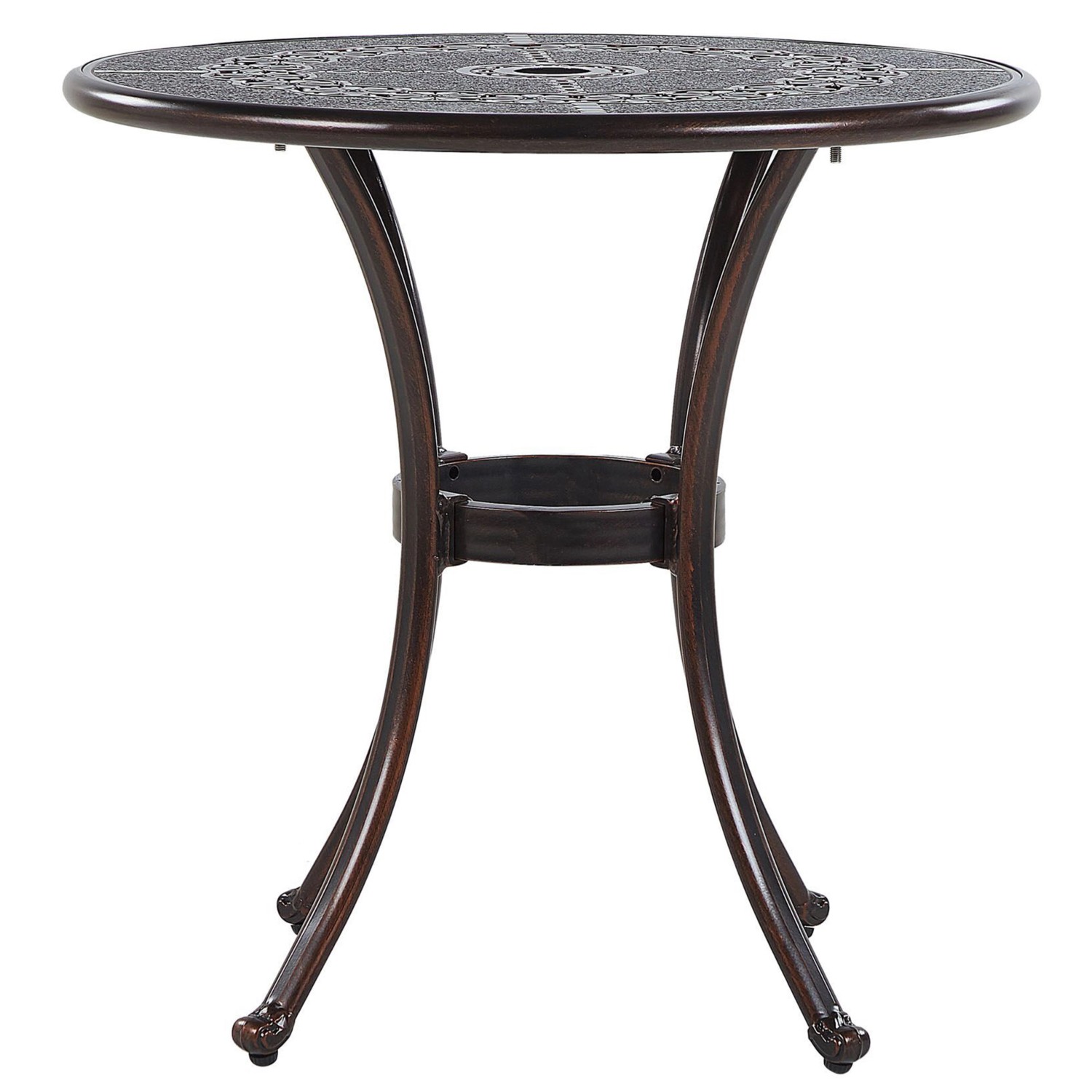 Beliani Gartentisch BOVINO Dunkelbraun 65x65x61 günstig online kaufen