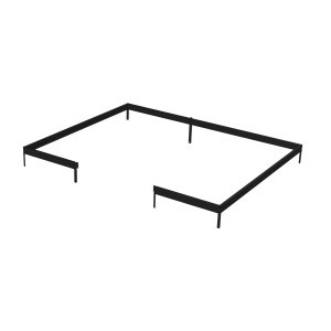 Juliana Fundamentrahmen für Gewächshaus Jubii 60, 10,9 m², Stahl verzinkt.