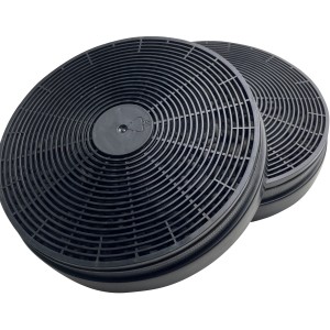 Zwei Respekta Aktivkohlefilter MIZ0023N für Dunstabzugshauben im Umluftbetrieb.