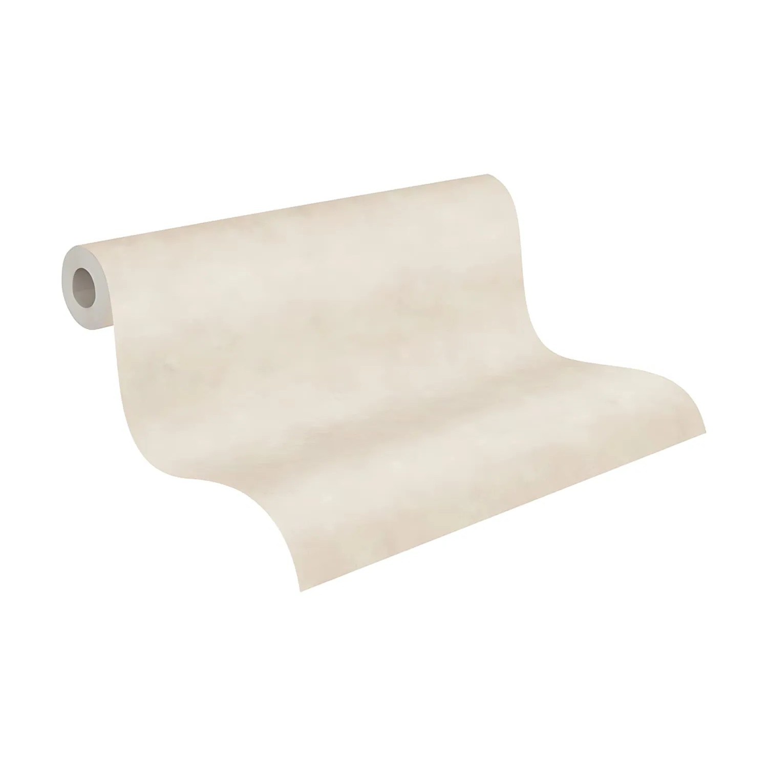 Rolle Profhome Vliestapete Uni Matt Creme, Dekorative Tapete