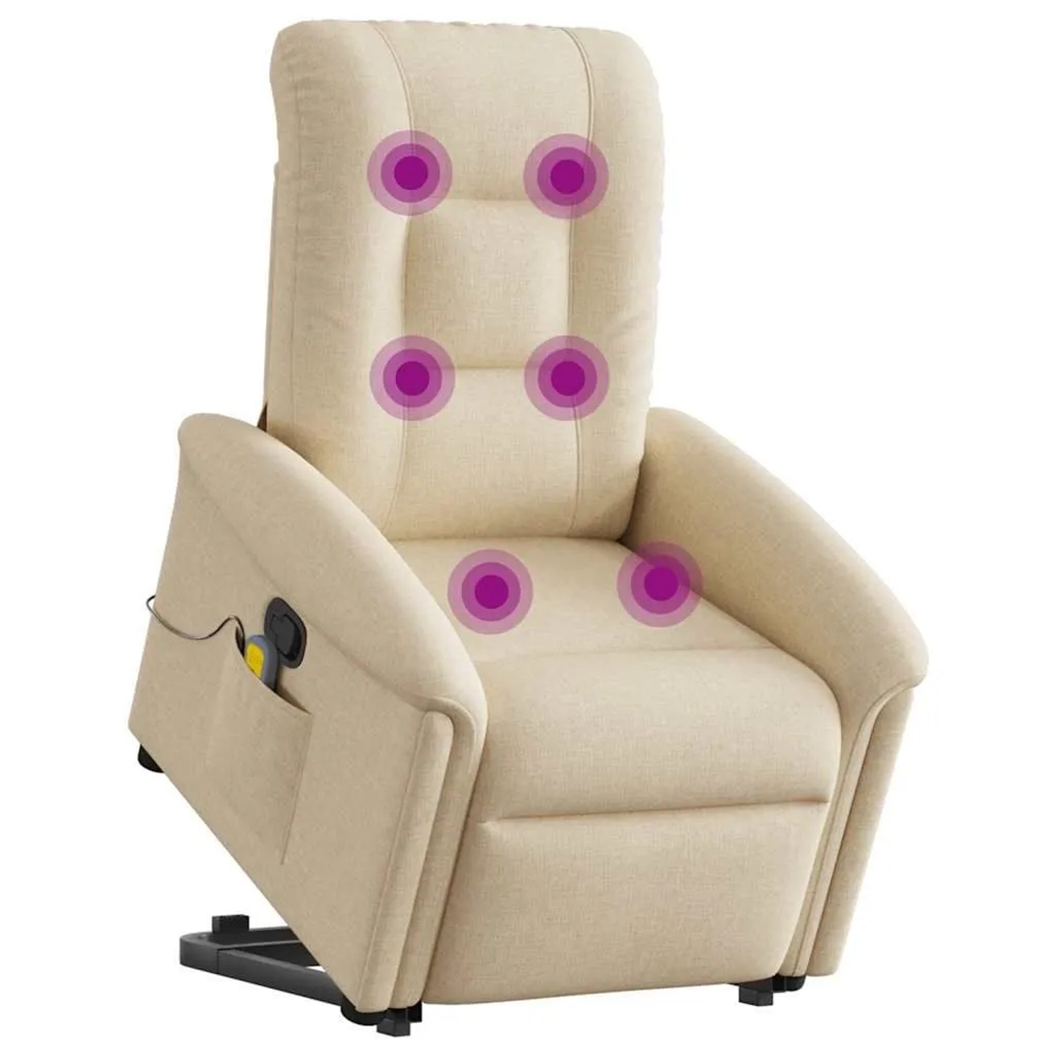 vidaXL Massagesessel mit Aufstehhilfe Creme Stoff 3303272 günstig online kaufen