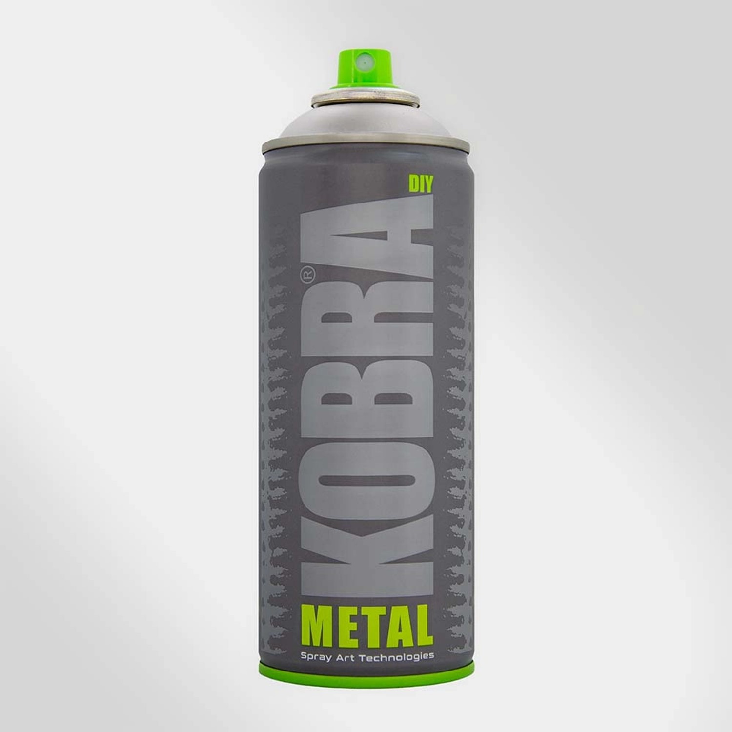Kobra DIY Metallic Spray, 400ml, Silber glänzend. Buntlack-Spray für DIY-Projekte.