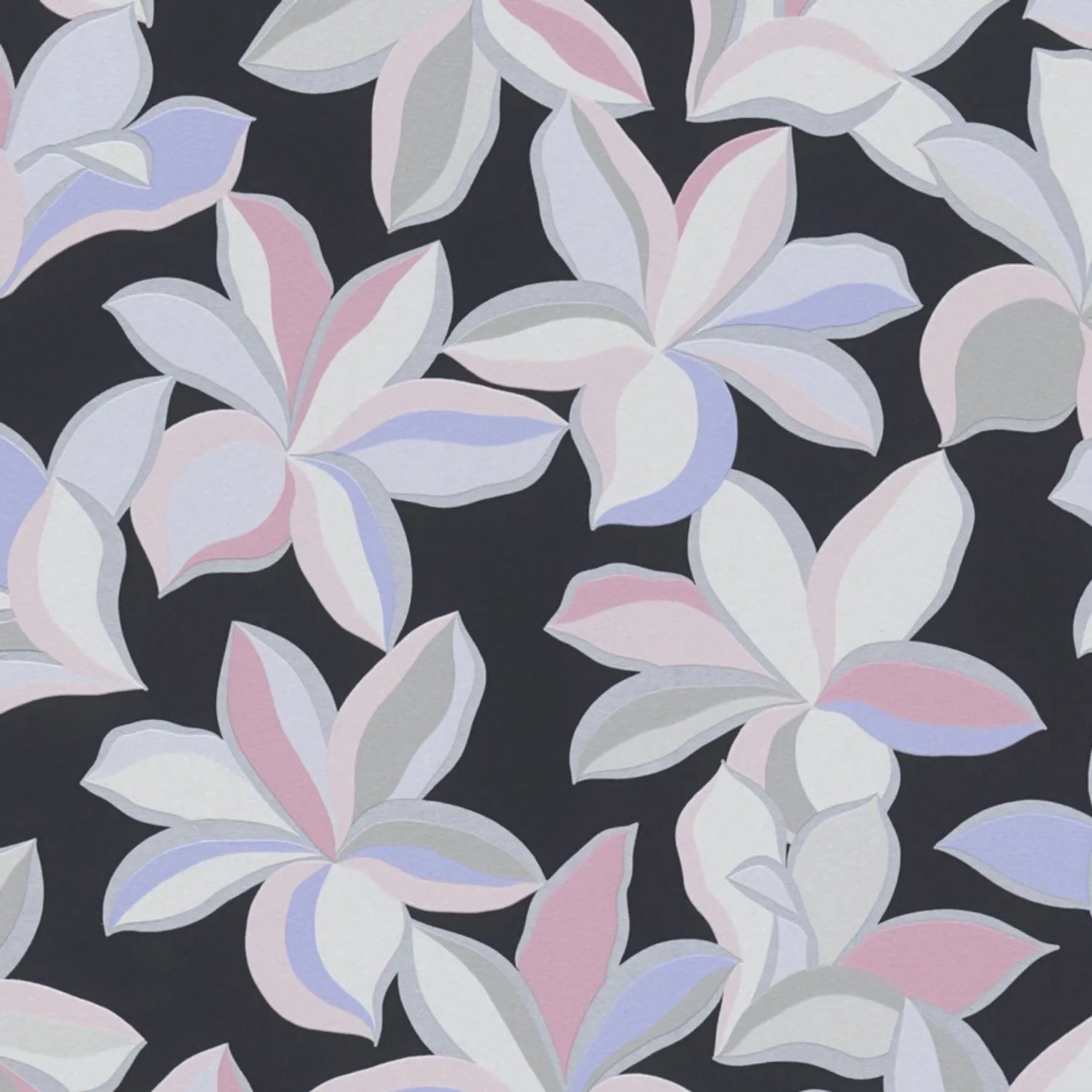 Tadessi Tapete Floral M1-No.4124 Vliestapete in Schwarz