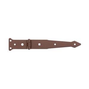 Alberts Duravis Werfgehänge, rostbraun, duplexbeschichtet, 202/77 mm x 48 mm, für Tore und Kistendeckel.