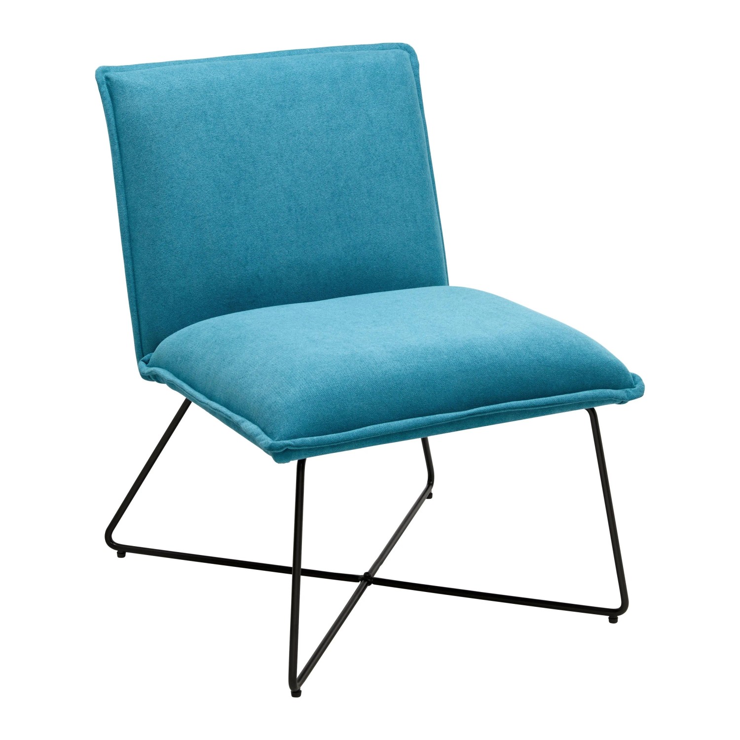 Bessagi Home Sessel Filip Türkis Webstoff