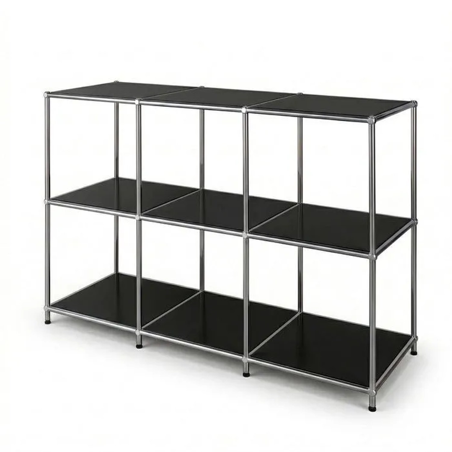 Floordirekt Metallregal Concept Epure MK-018 Standregal Sideboard 116 x 40 x 82 cm Schwarz