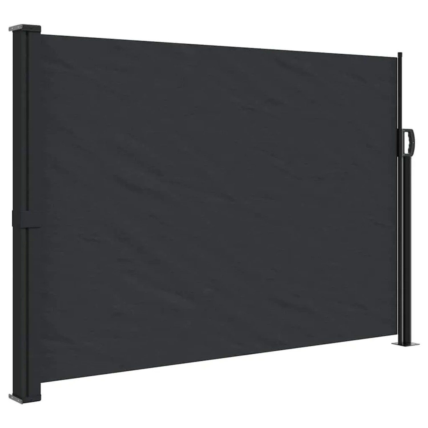 vidaXL Seitenmarkise Ausziehbar Schwarz 140x500 cm 4004414