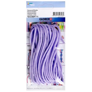 Fliederfarbene Paracord Nylonschnur, 2x4 mm, 5 m lang, für Schmuckbasteln.