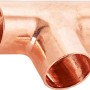 Kupfer Löt-T-Stück, Durchmesser 18 mm, für Kupferrohr-Verbindungen.