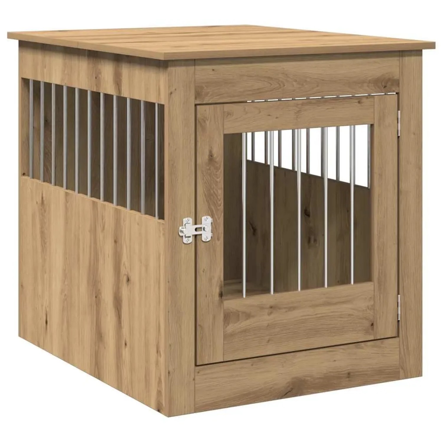vidaXL Hundekäfig im Möbelstil Artisan-Eiche 64,5x80x71 cm 857646