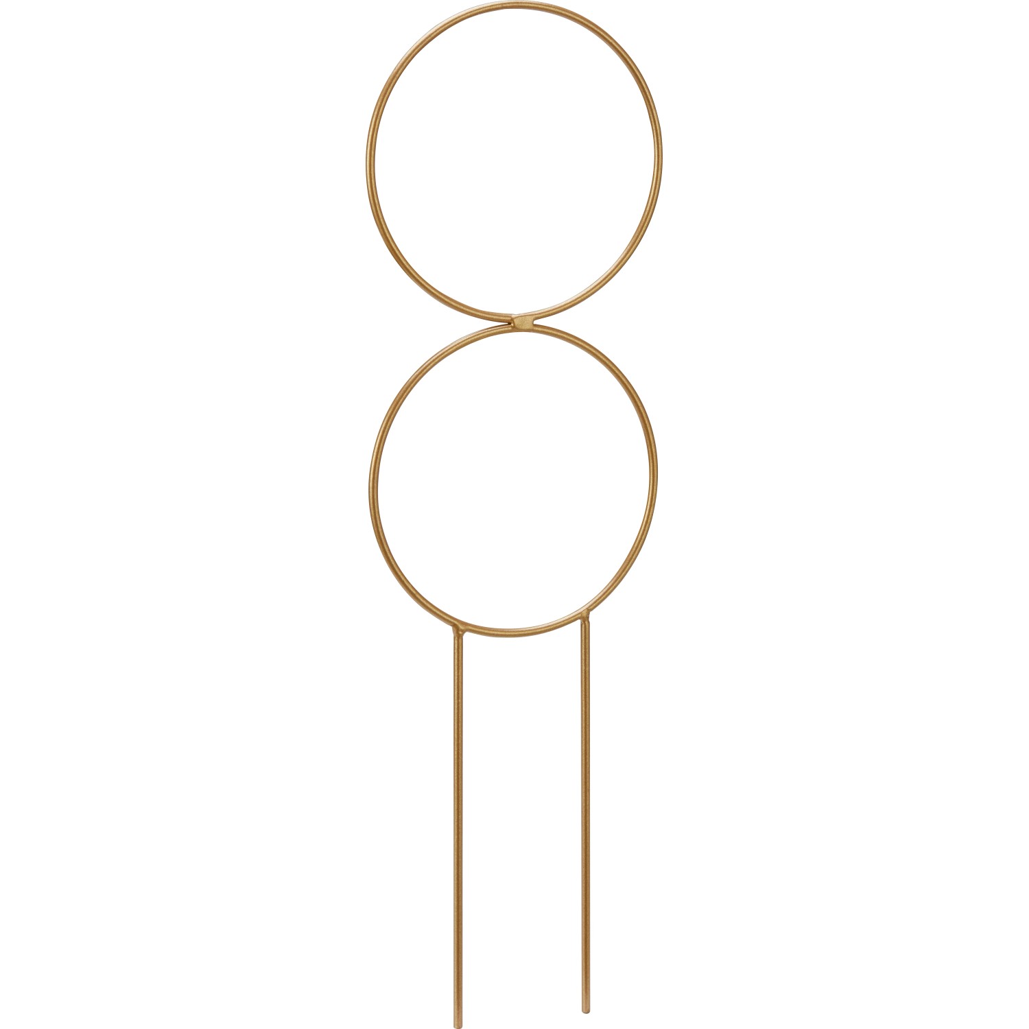 Pflanzstab Form 1 Metall 10 cm x 0,3 cm x 34 cm Goldfarben