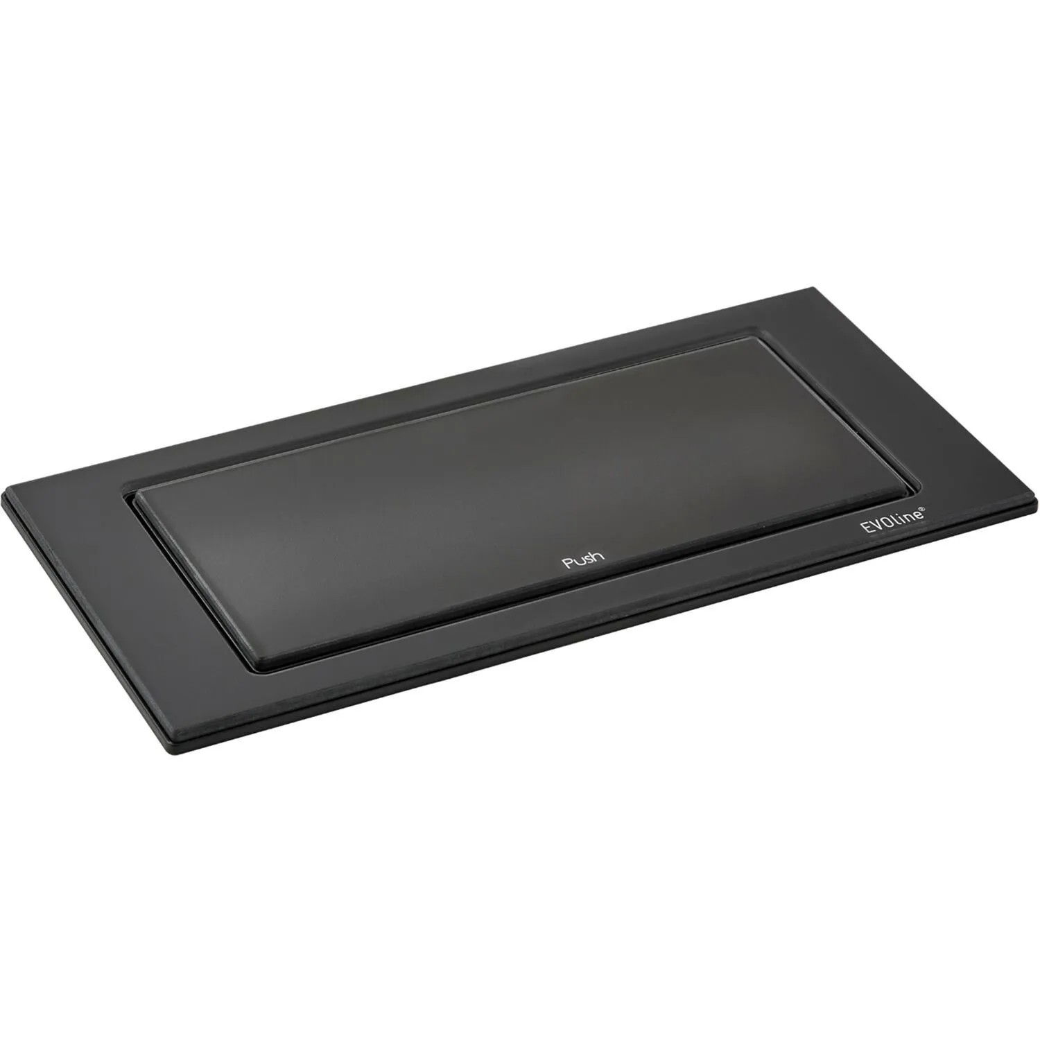 Evoline Backflip Steckdose 2-Fach Versenkbar mit Usb-C Kunststoff/Glas Schwarz Matt