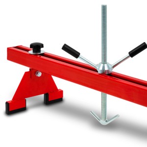 EBERTH Motorbrücke, rote Motortraverse mit 2 Lasthaken für sicheren Halt des Motors.