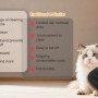 Petsation Fellentferner Handschuh mit Katze im Hintergrund für Tierhaarentfernung.