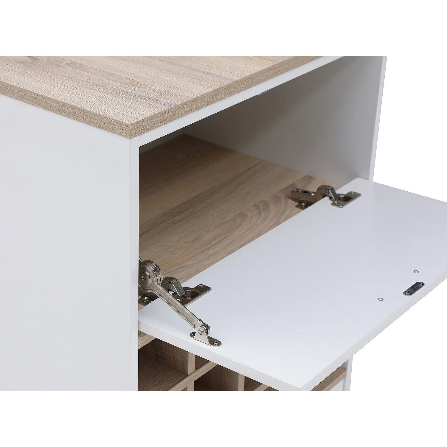 Vente-unique Barmöbel Anoski Naturfarben Hell  Weiß 150 cm_8
