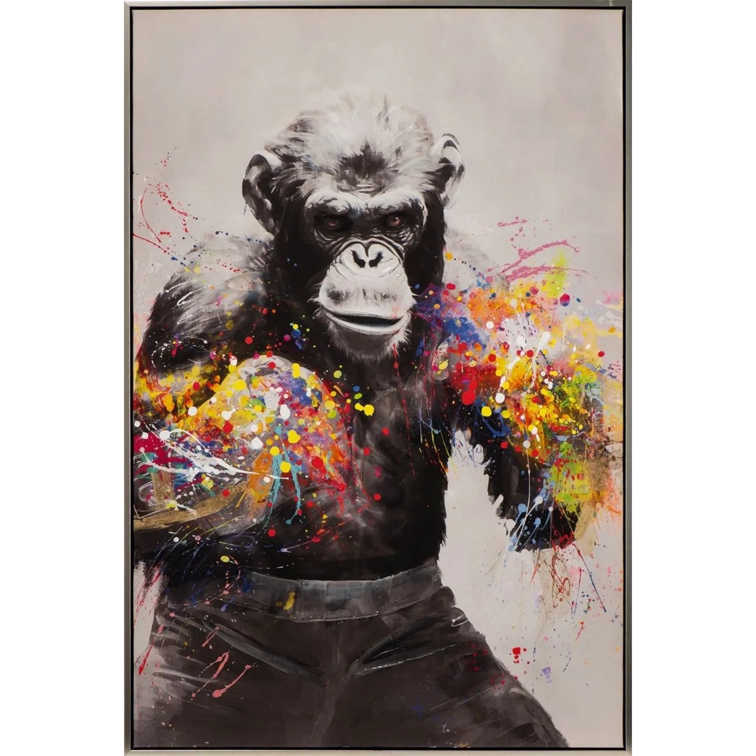Art Universe Leinwandbild Boxing Monkey 60 x 90 cm