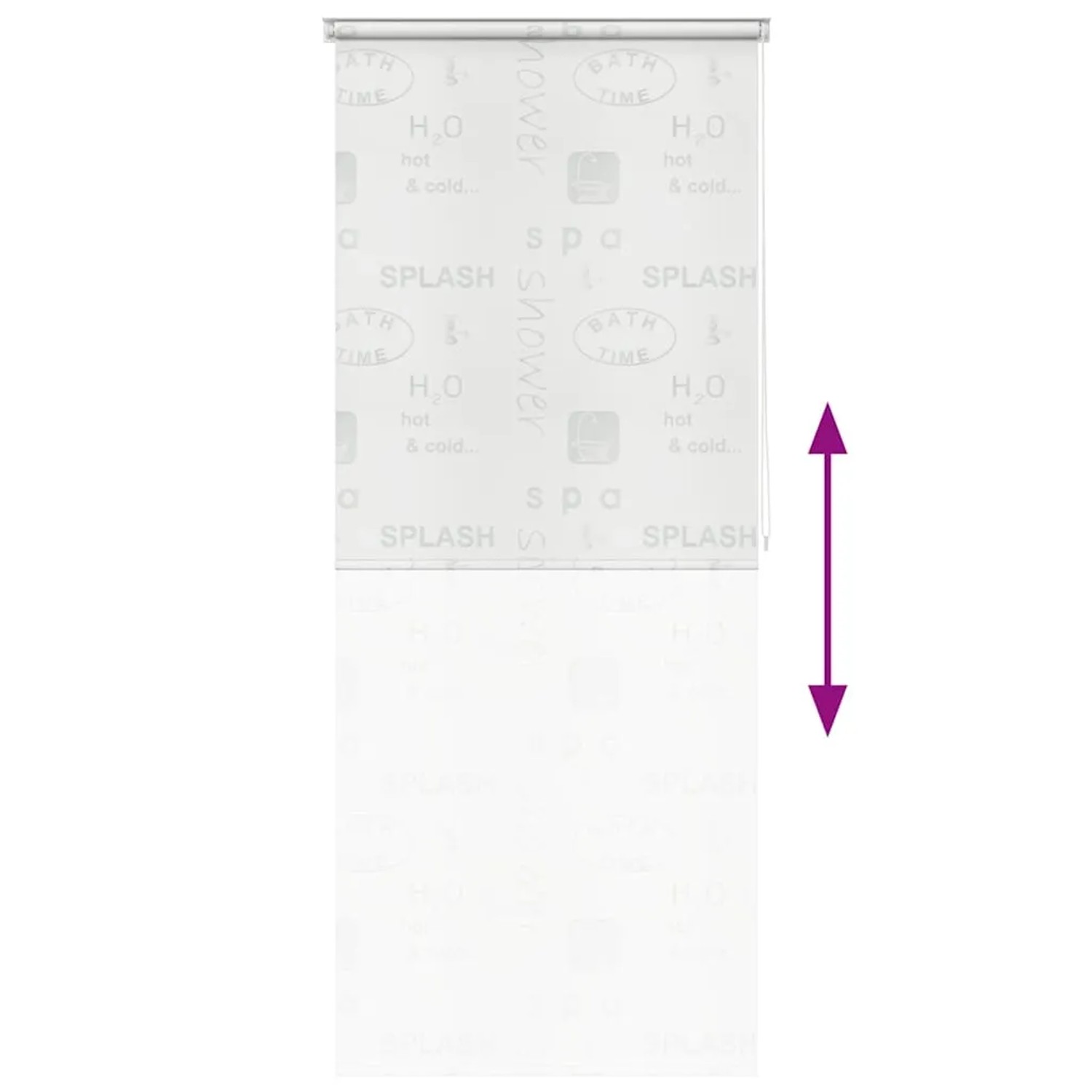 vidaXL Duschrollo 100x240 cm Splash-Design 142872_5
