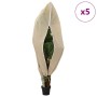 vidaXL Winterschutz fur Pflanzen 5 Stk Beige 1,8 x 1,2 m Vliesstoff 42021043_4