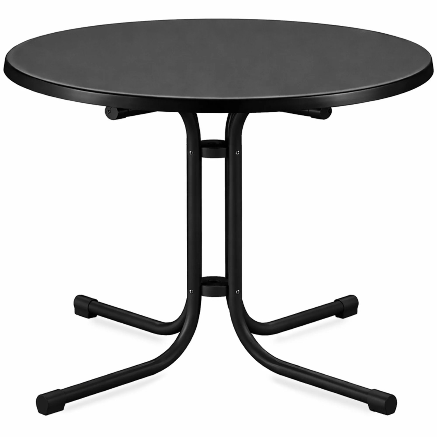 Beautissu Bistrotisch Bistroni WP Ø80xH70cm Schwarz