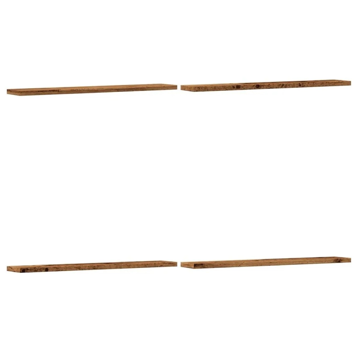 vidaXL Wandregale 4 Stk Altholz-Optik 60x20x1,5 cm Holzwerkstoff 856297