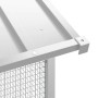 vidaXL Vogelkäfig Grau 215 x 110 x 247 cm Verzinkter Stahl 3325173_8