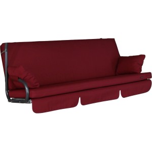 Angerer Hollywoodschaukel Auflage Element Detroit Rot für 3-Sitzer Schaukeln.