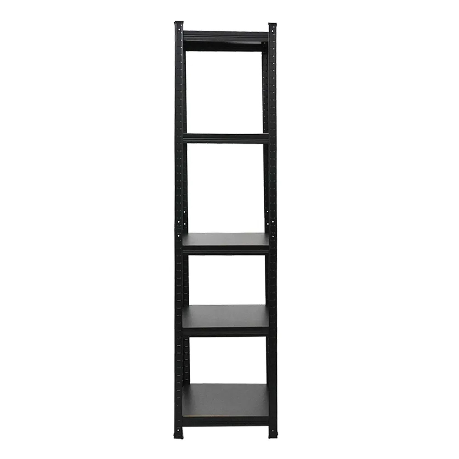 PROREGAL Lot De 5 étagères Métal Tiger Noir - 180x90x45 Cm - Charge Max 265 Kg/étagère - Sans Outil - Utilisable En établi