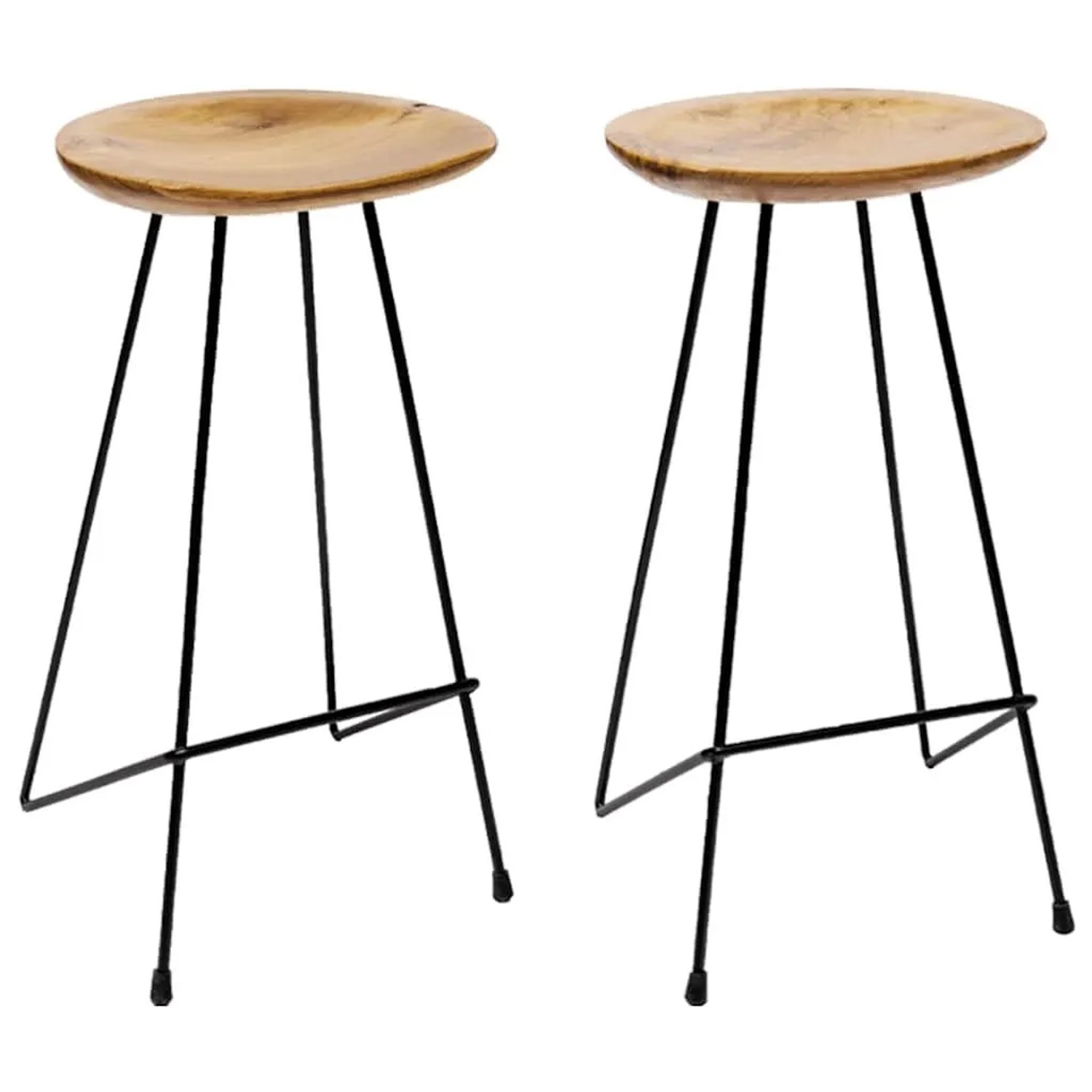 vidaXL Barhocker 2 Stk Massivholz Teak 285203