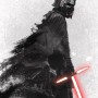 Komar Vlies Fototapete Star Wars Kylo Ren mit Lichtschwert, 200x280 cm.