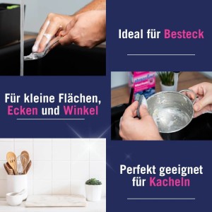 Abrazo Seifenpads Mini's: Reinigungskissen für Besteck, kleine Flächen und Fliesen.