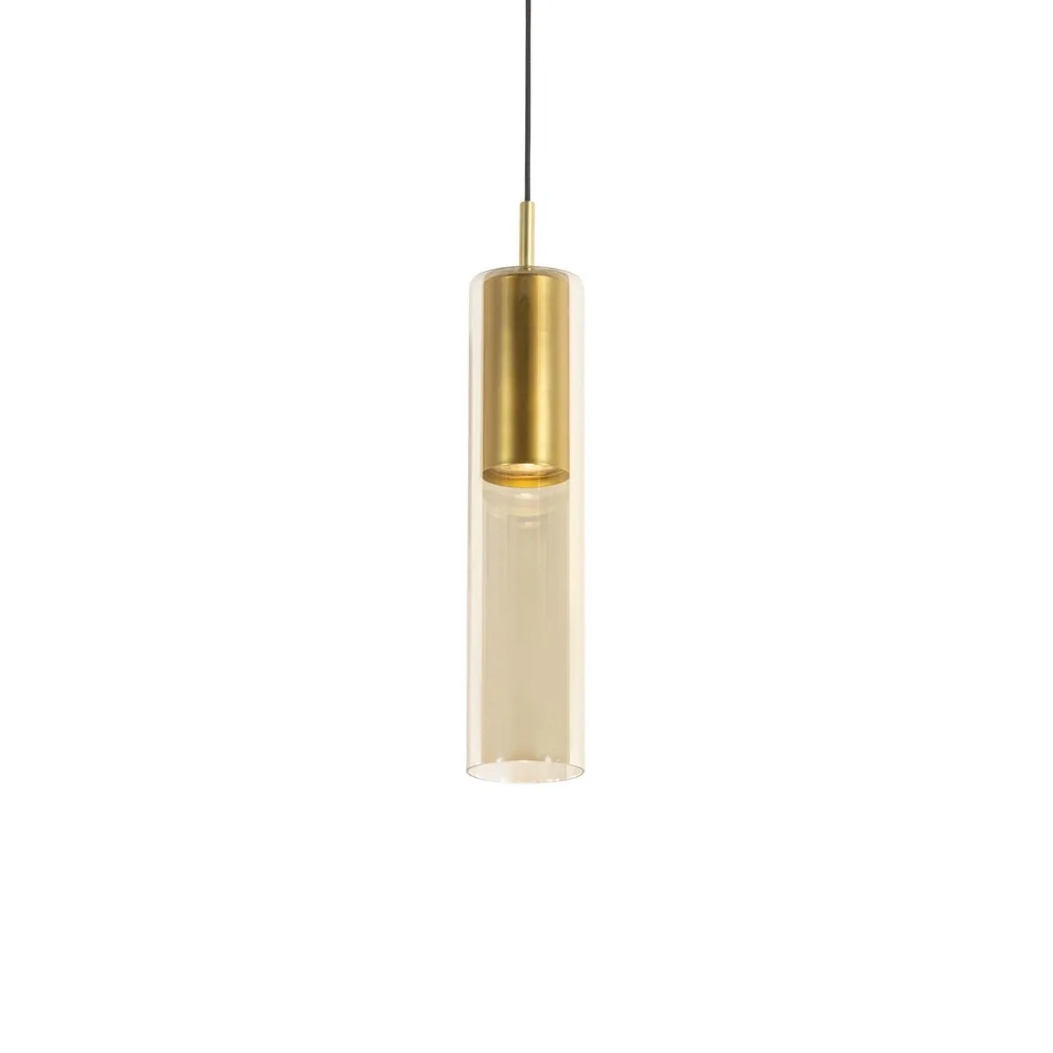 QAZQA Moderne Goldene Pendelleuchte für 1 Phasiges Schienensystem Iconic Lloyd