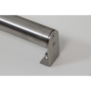 Handlaufkonsole Edelstahl mit Adapter zur Wandmontage für Treppen und Geländer.