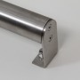 Handlaufkonsole Edelstahl mit Adapter zur Wandmontage für Treppen und Geländer.