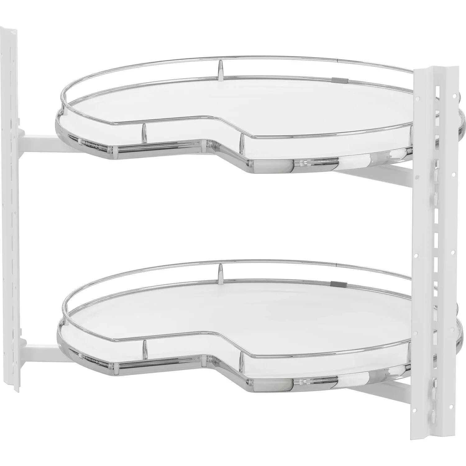 Vauth-Sagel Drehteller Cor Wheel Pro 3/4-Kreis Korpusbreite 800 mm Weiß Chrom