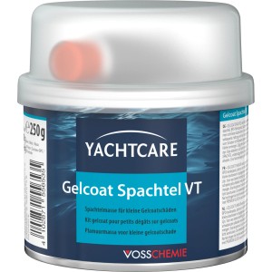 Yachtcare Gelcoat Spachtel VT 250g, weißer Polyesterspachtel mit Härter für Gelcoat-Reparaturen.
