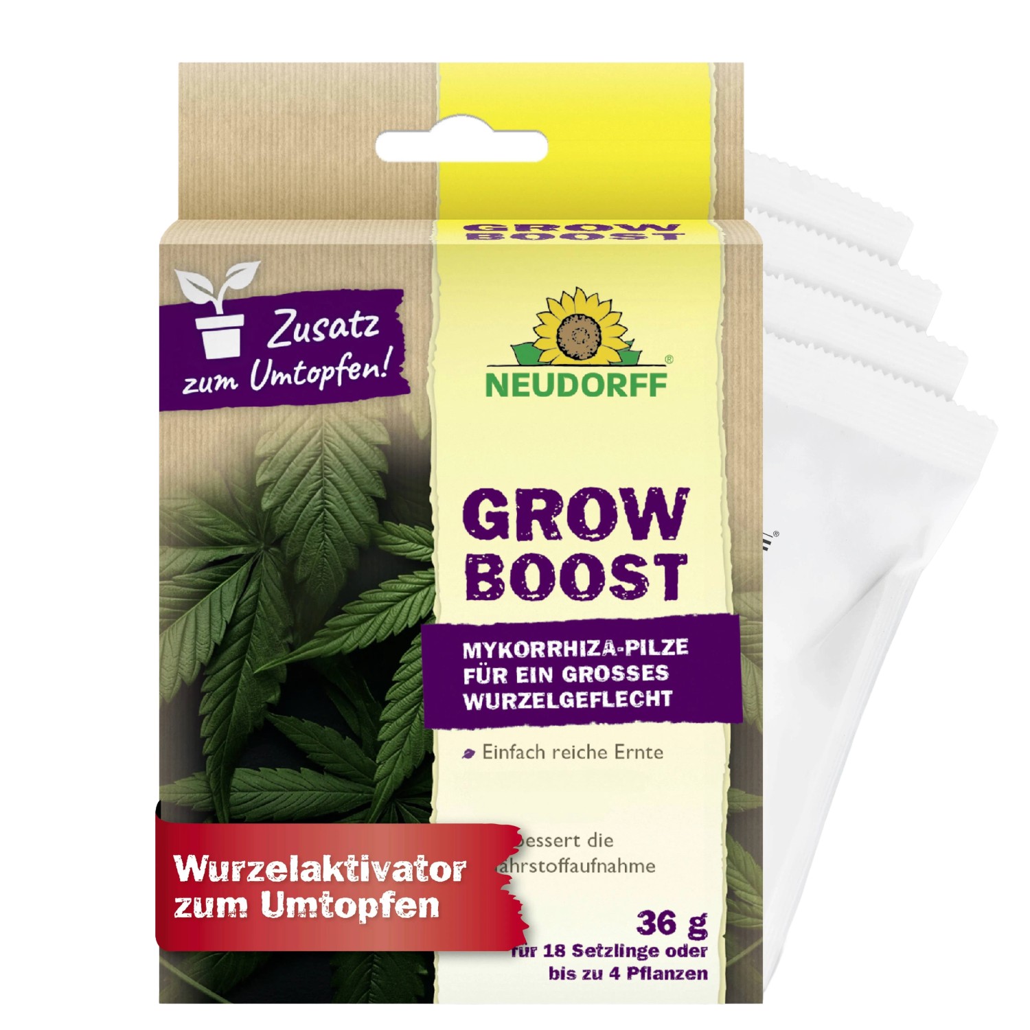 Neudorff Wurzelaktivator zum Umtopfen GrowBoost 36 g